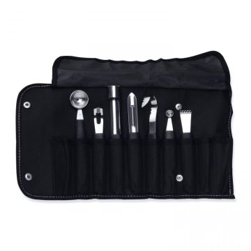 Essentials 8-delige garneerset in vouwtas