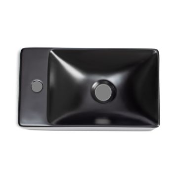 BLU FUR HANDW BASIN 38X22CM TH/L MATT BL
